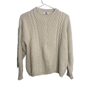 Good Earth cream knit sweater